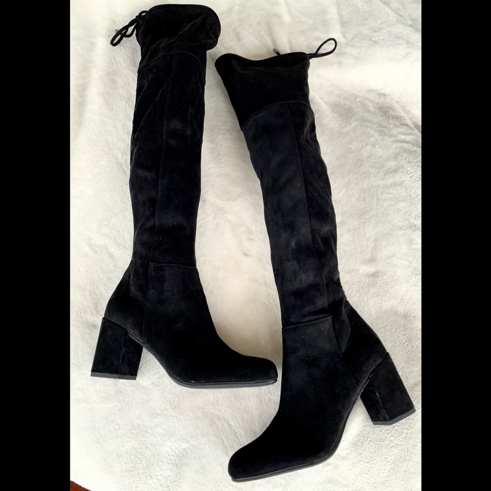 Franco Sarto Persis Black over the knee size 8.5